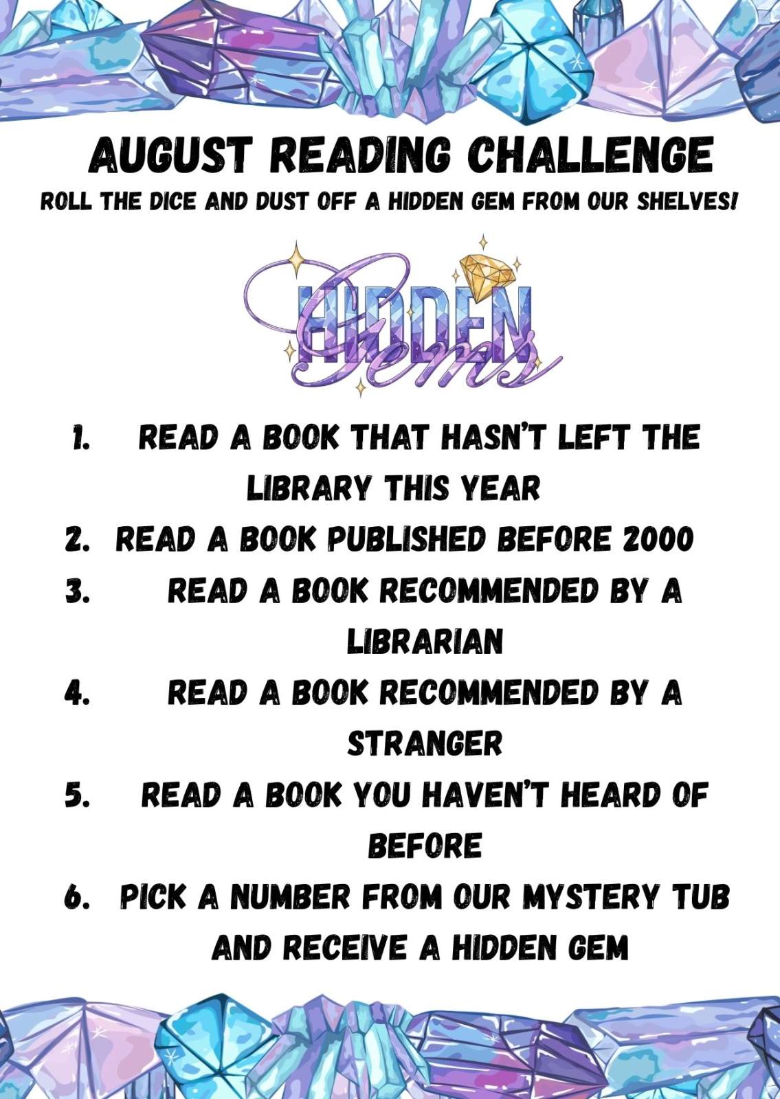 Adult Reading Challenge August Adult Reading Challenge