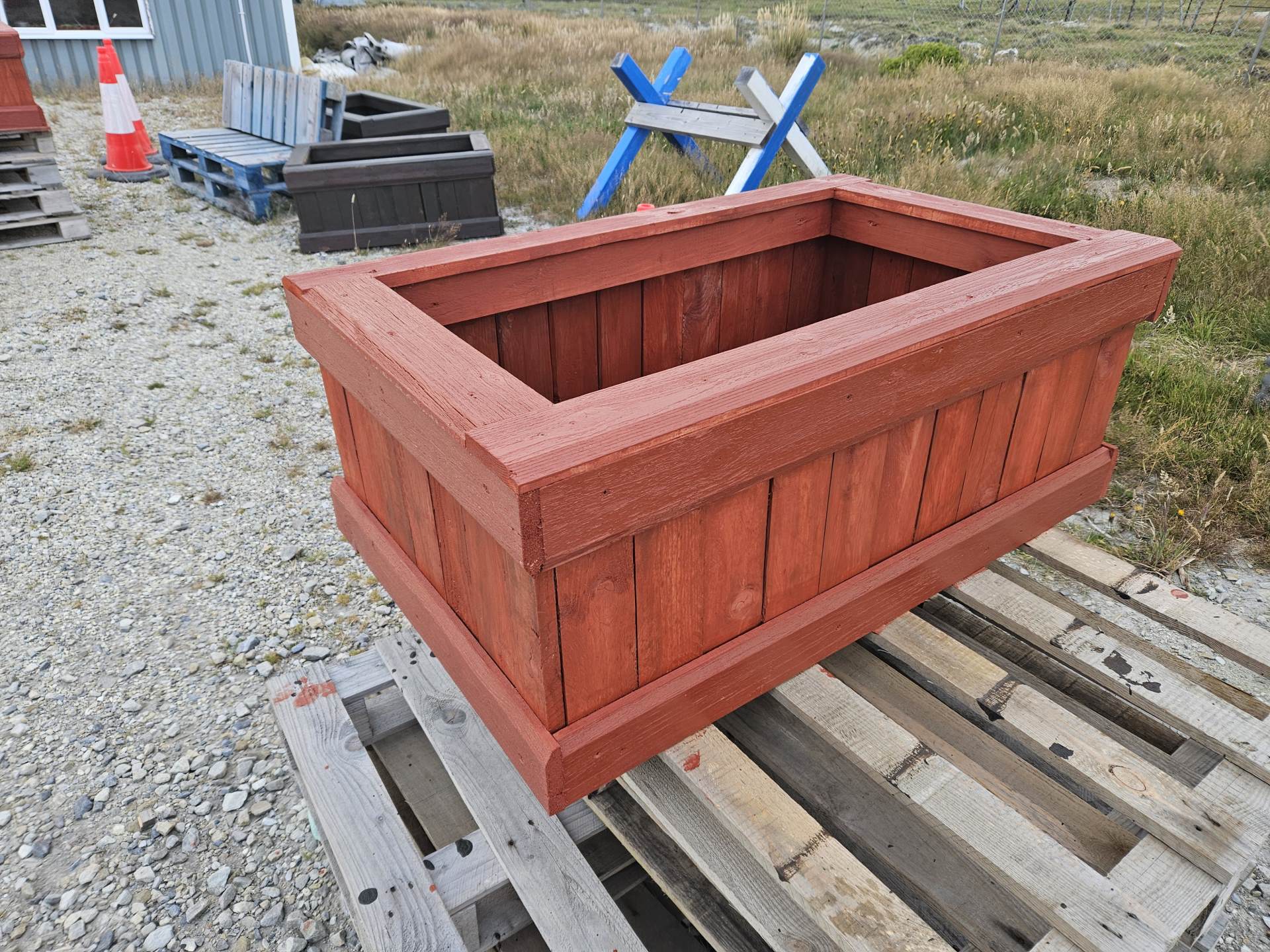 Planter made and painted by members